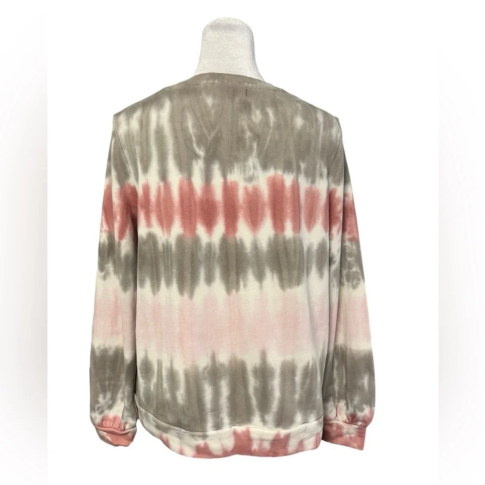 Anthropologie Dolan Gray Pink Tie Dye Sweatshirt Size Small
